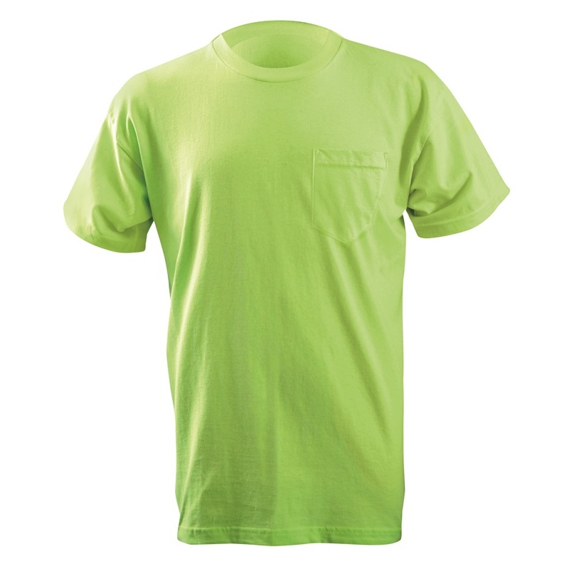 Classic Cotton T-Shirt w/Pocket in Lime